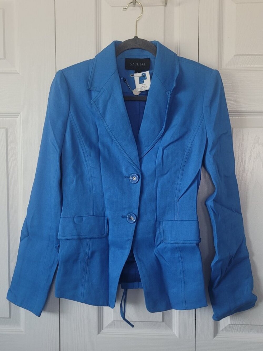 NEW NEW CARLISLE COLLECTION Women's  Patio Jacket in Azure Blue Size 2